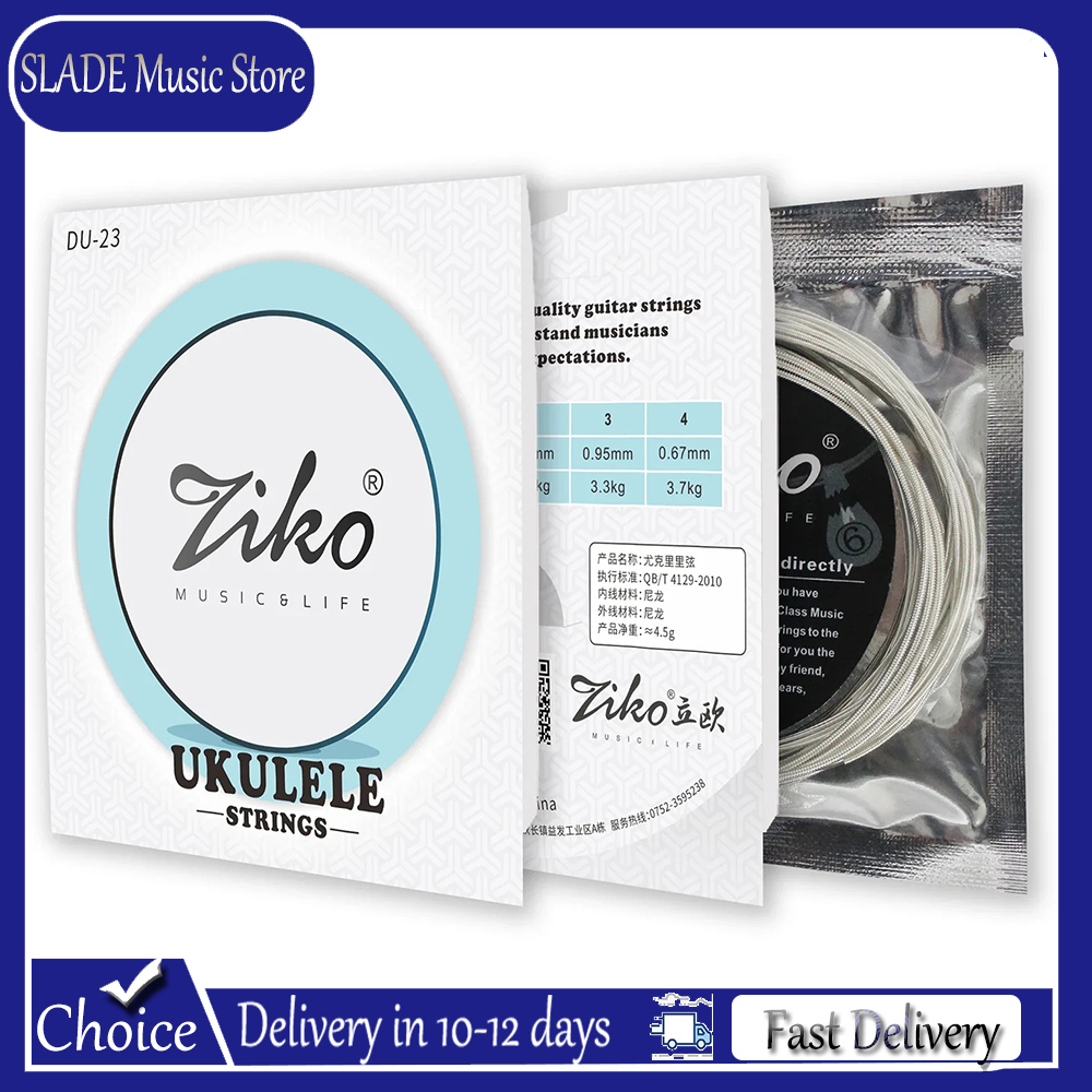 Musical Instrument With Strings - ZIKO Ukulele Strings Soprano Concet Tenor