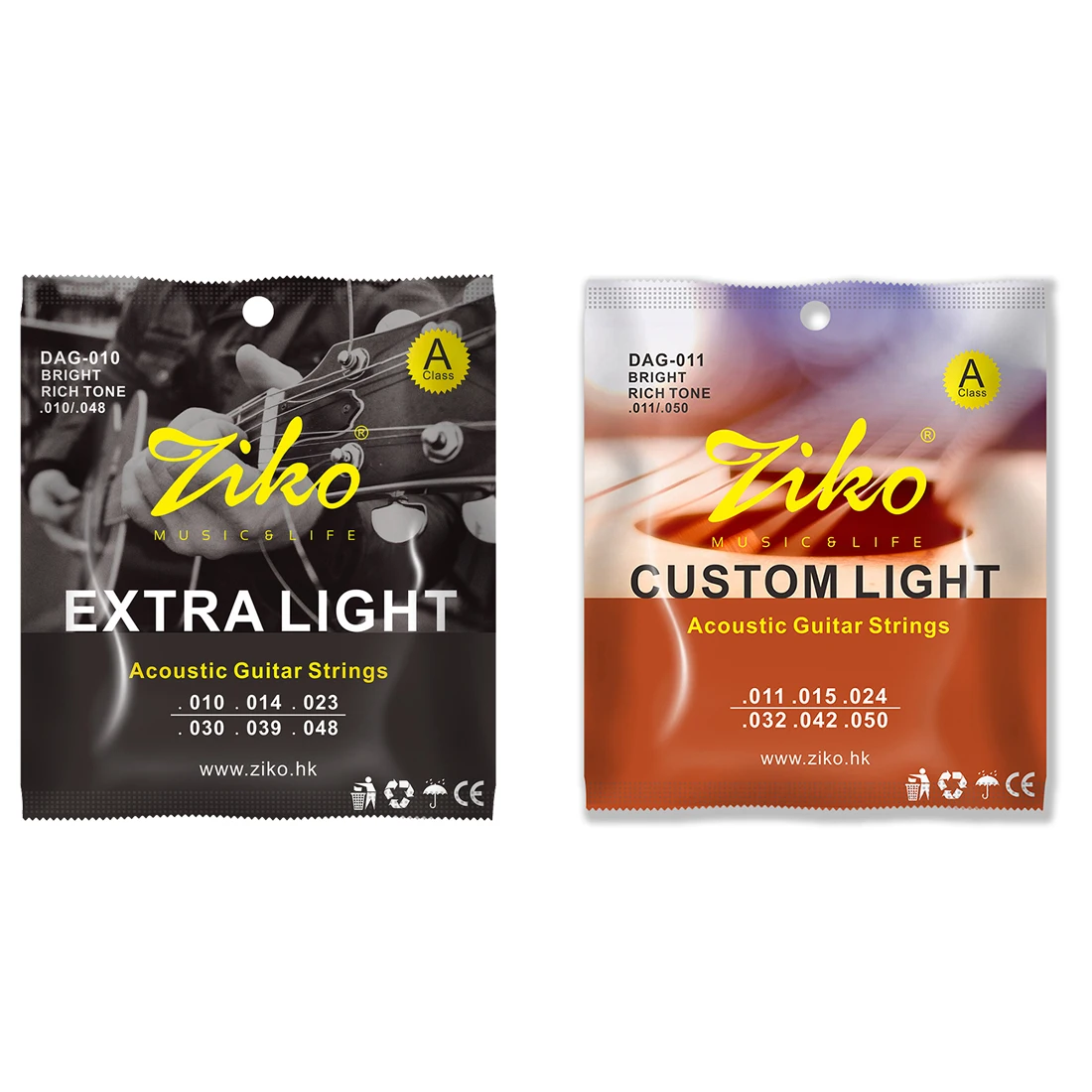 Musical Instrument With Strings - ZIKO Acoustic Guitar String Steel Core