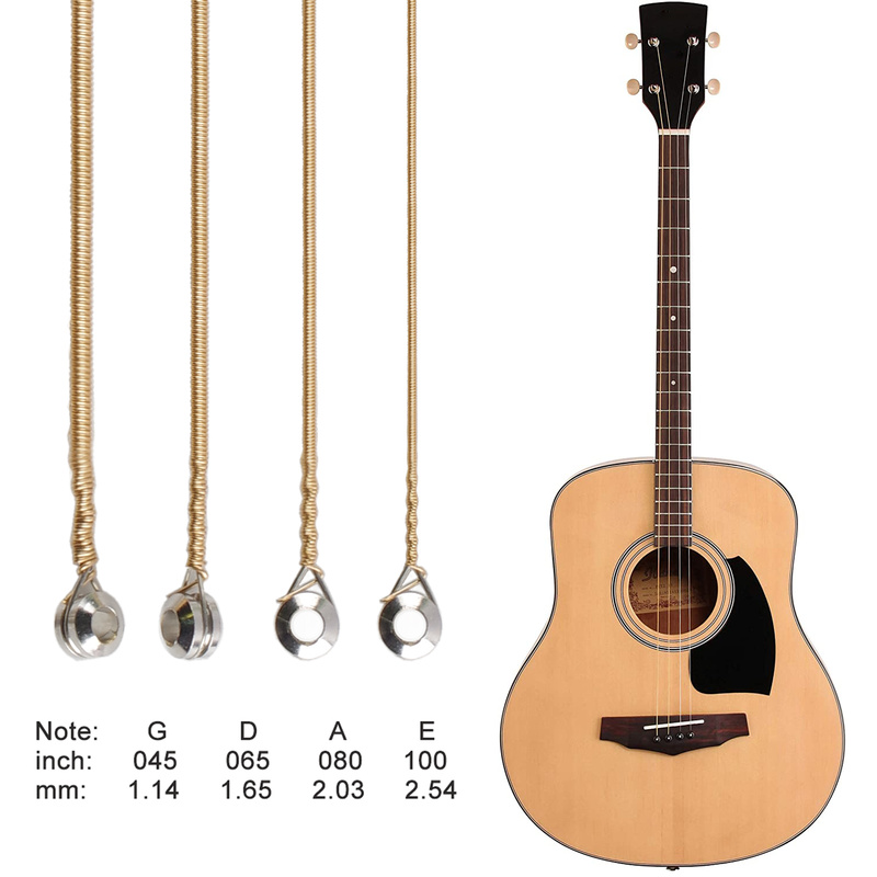 Musical Instrument With Strings - 4 Strings Acoustic Bass ANTI-RUST Phosphor
