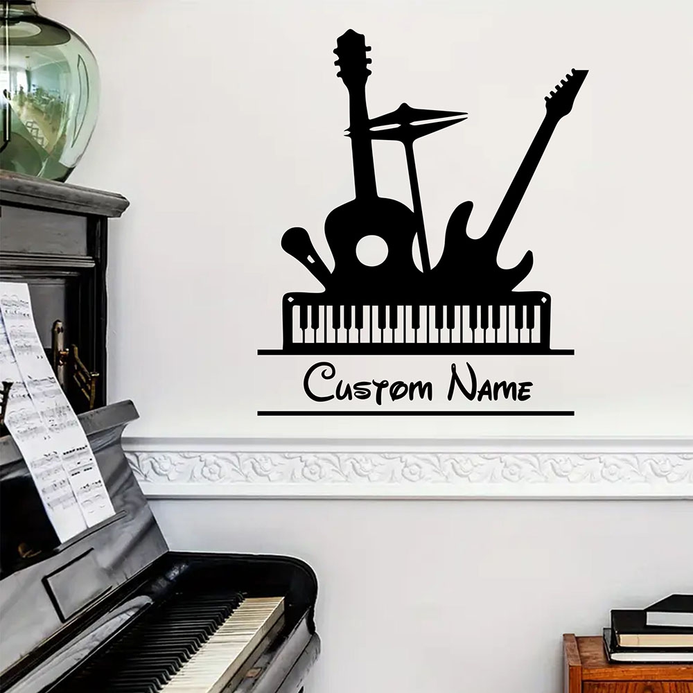 Musical Instrument And Name - 1PC Cartoon Musical instrument Custom Name
