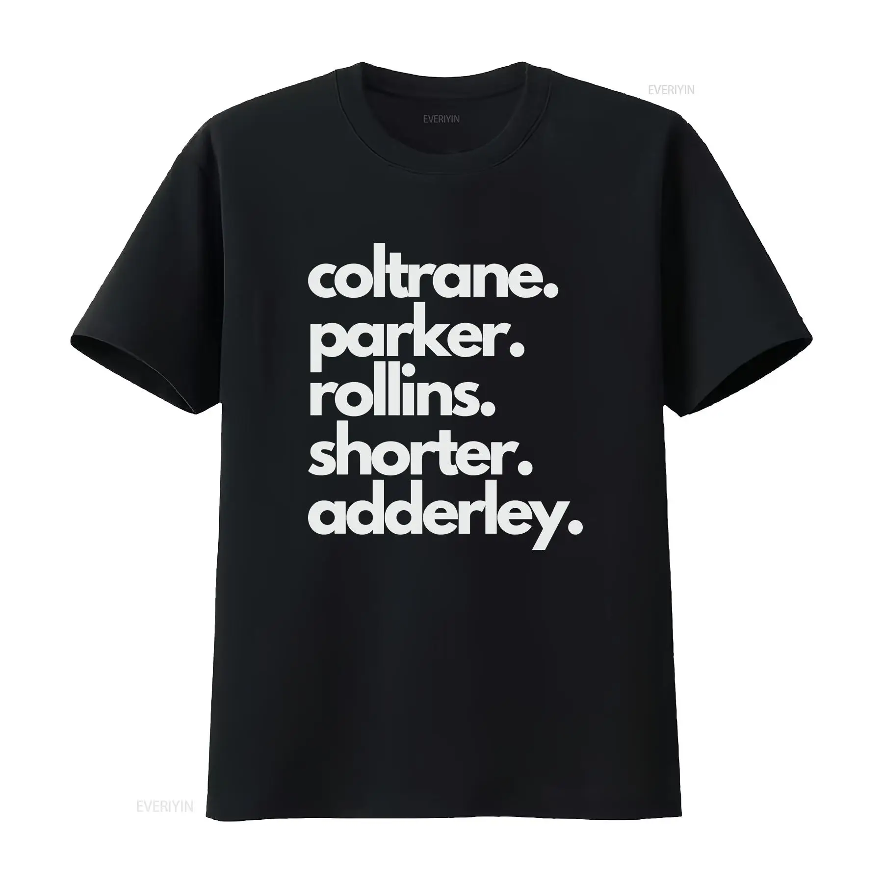 Musical Instrument And Name - Jazz Saxophone Legend Names T Shirt