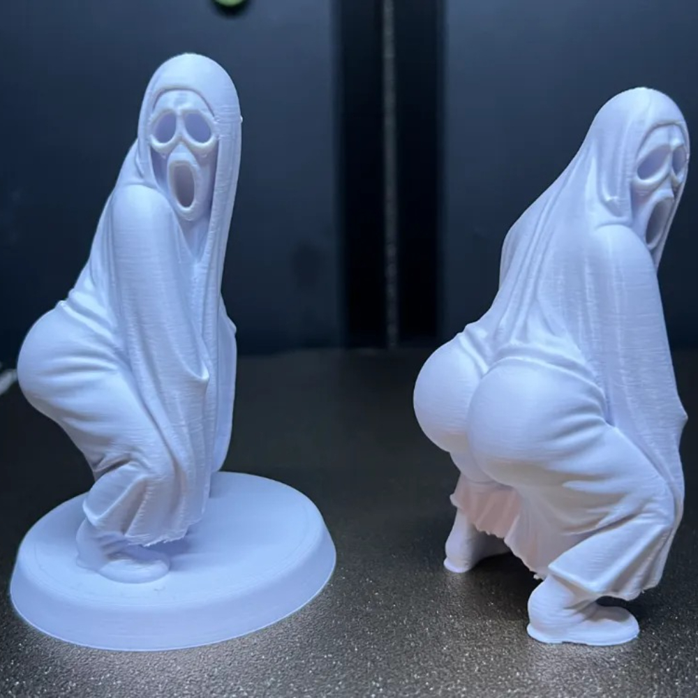 Musical Instrument Balalaika - Dancing Butt Ghost Statue Ornament, 3D