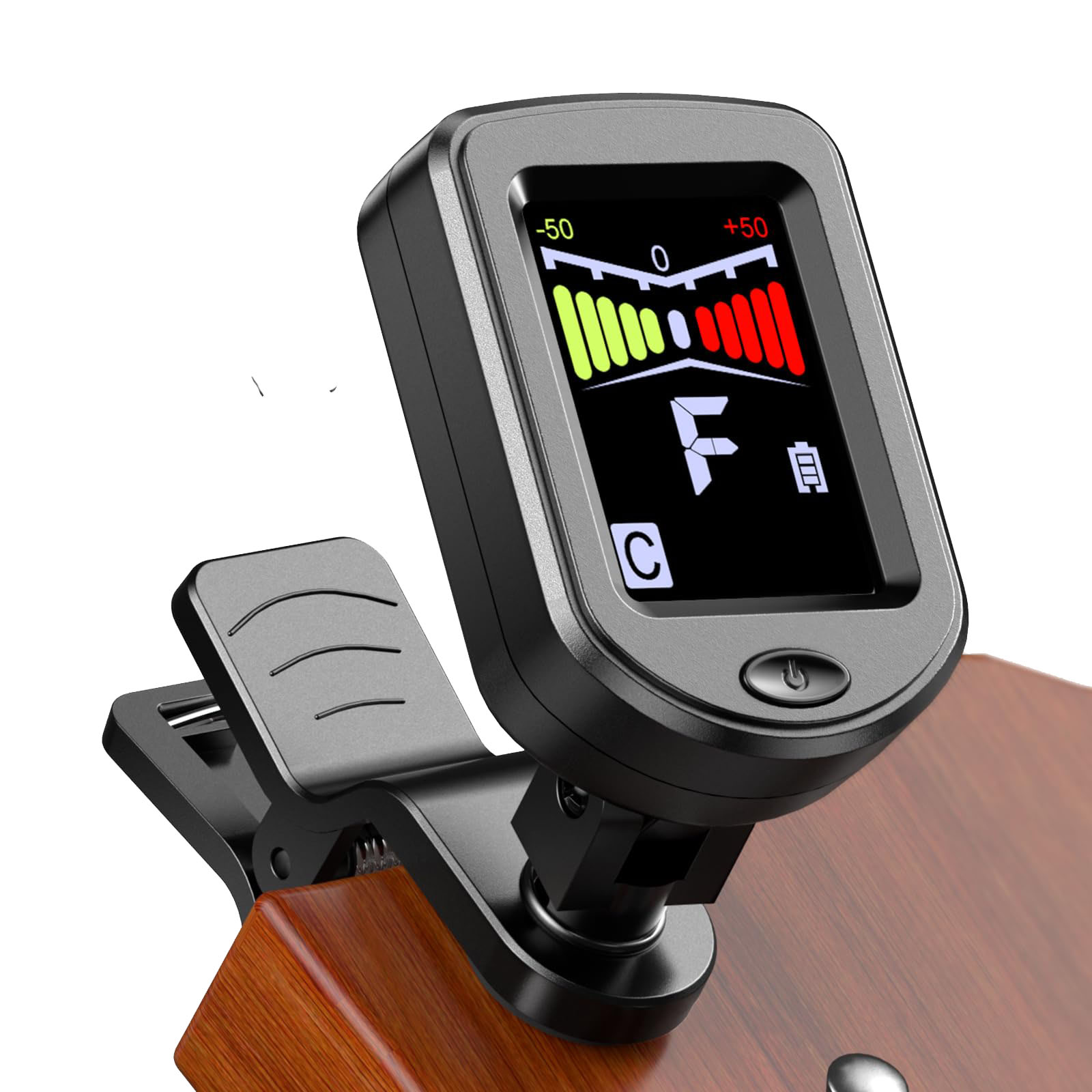 Musical Instrument In English - Clip-On Guitar Tuner with Regular/Color Screen