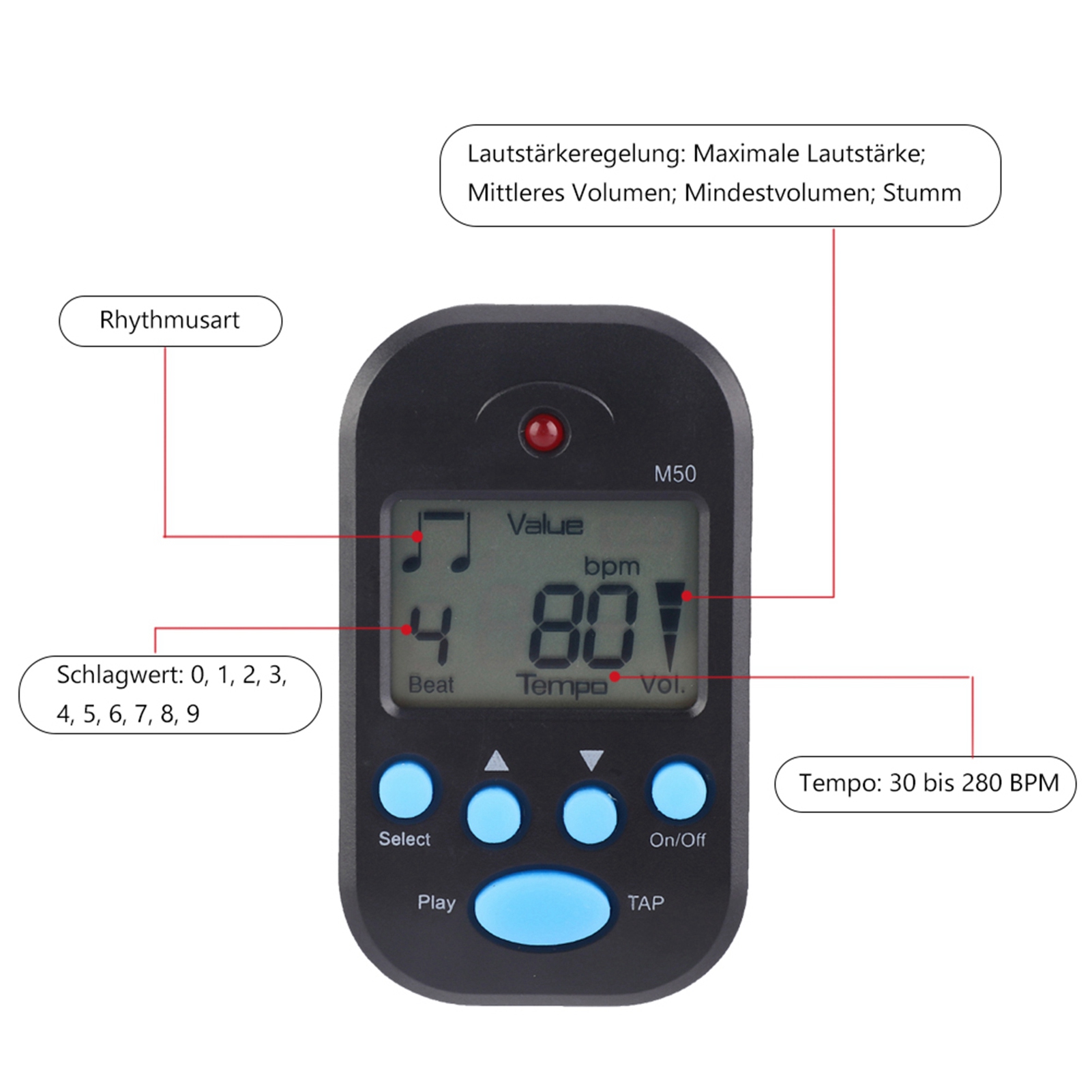Mini Metronome Professional Cl - огляд і ціна Musical Instrument With Strings