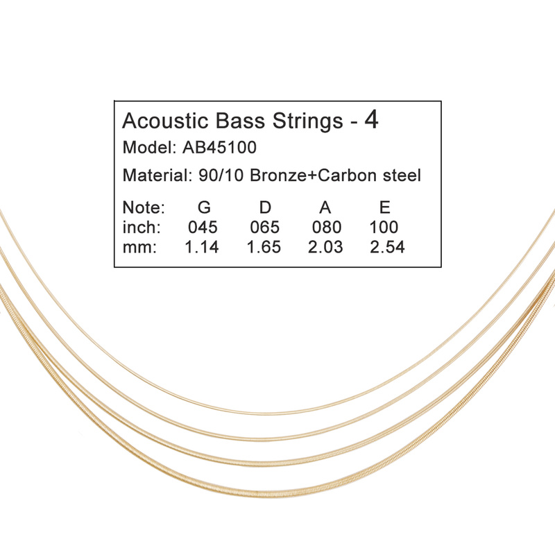 4 Strings Acoustic Bass  ANTI- - огляд і ціна Musical Instrument With Strings