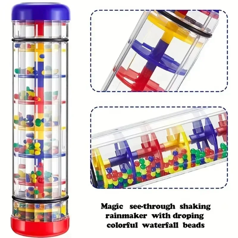 Rainbow Hourglass Rain Stick R - огляд і ціна Musical Instrument You Shake