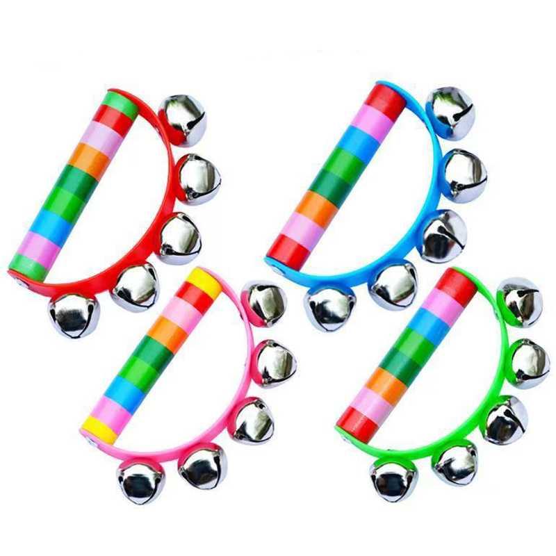 Rainbow Hand Jingle Bells Wood - огляд і ціна Musical Instrument You Shake