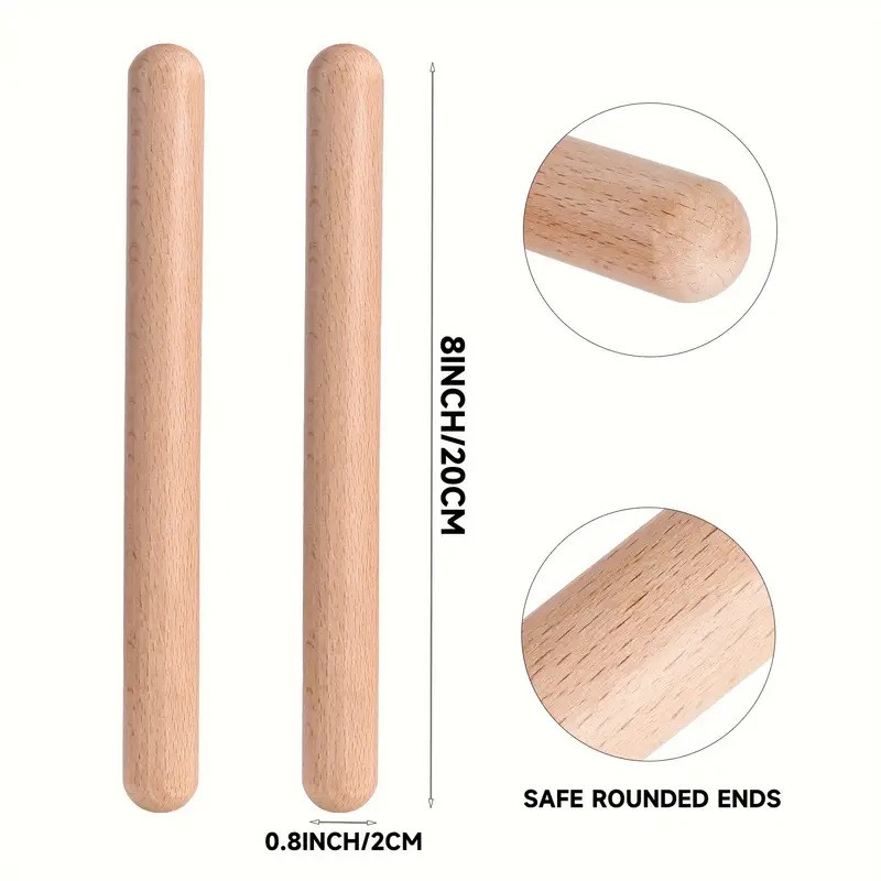 8PCS Unfinished Natural Wood R - огляд і ціна Musical Instrument Craft