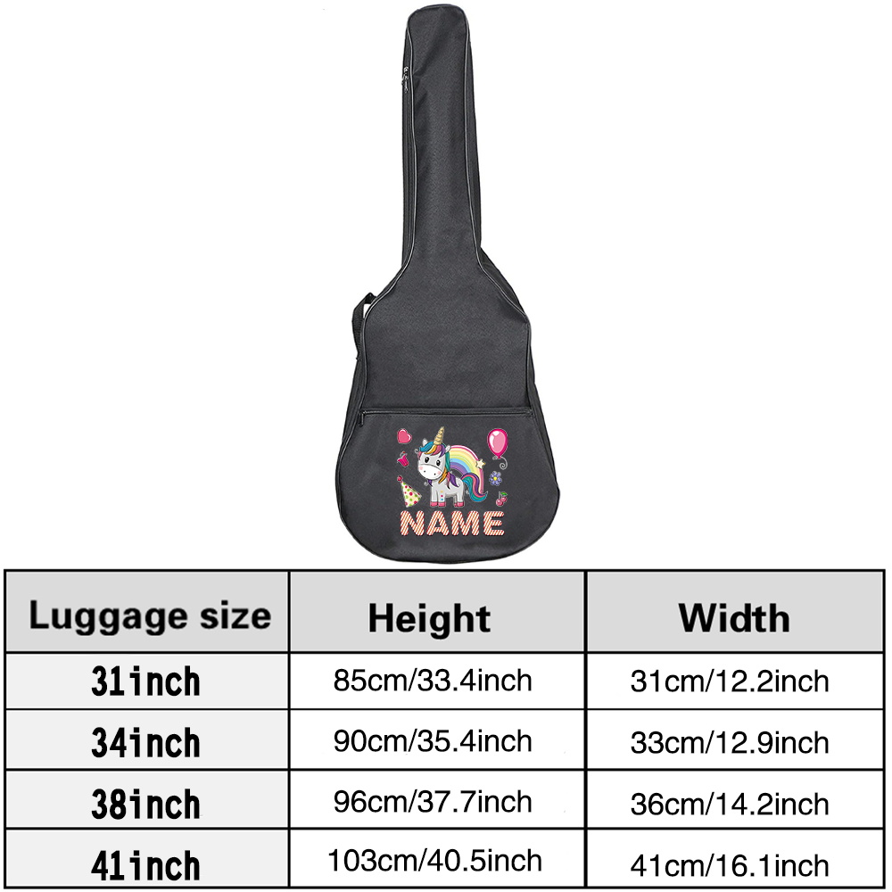Customized Name Guitar Bag 36- - огляд і ціна Musical Instrument And Name