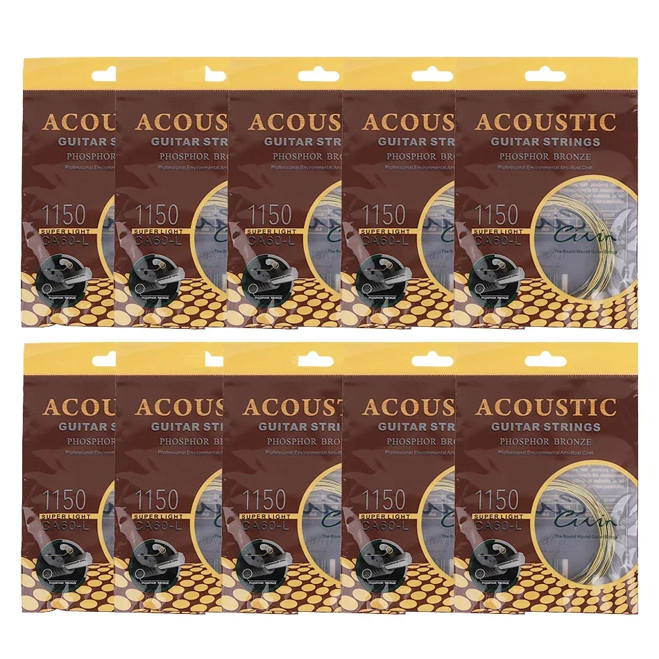 Gearlly 10 Sets Acoustic Guita - огляд і ціна Musical Instrument With Strings