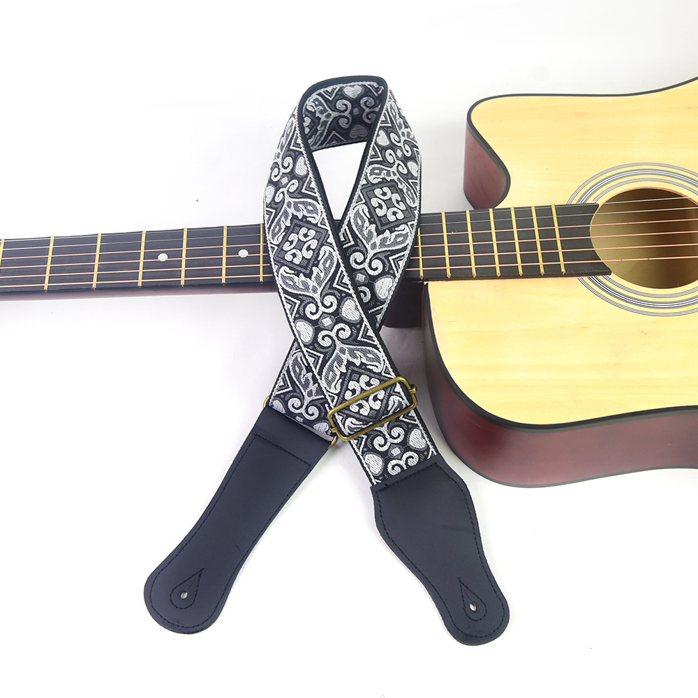 Guitar Strap Embroidered Print - огляд і ціна Musical Instrument In English
