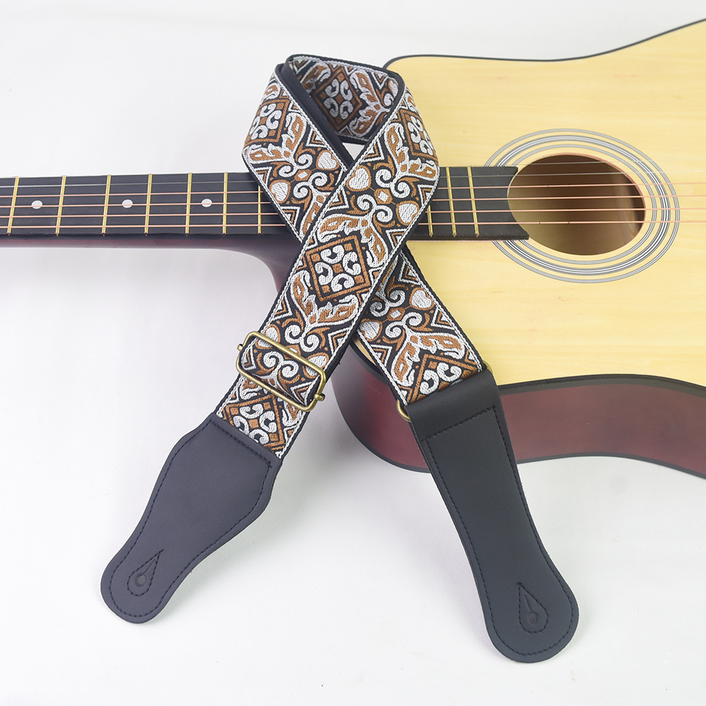 Guitar Strap Embroidered Print - огляд і ціна Musical Instrument In English