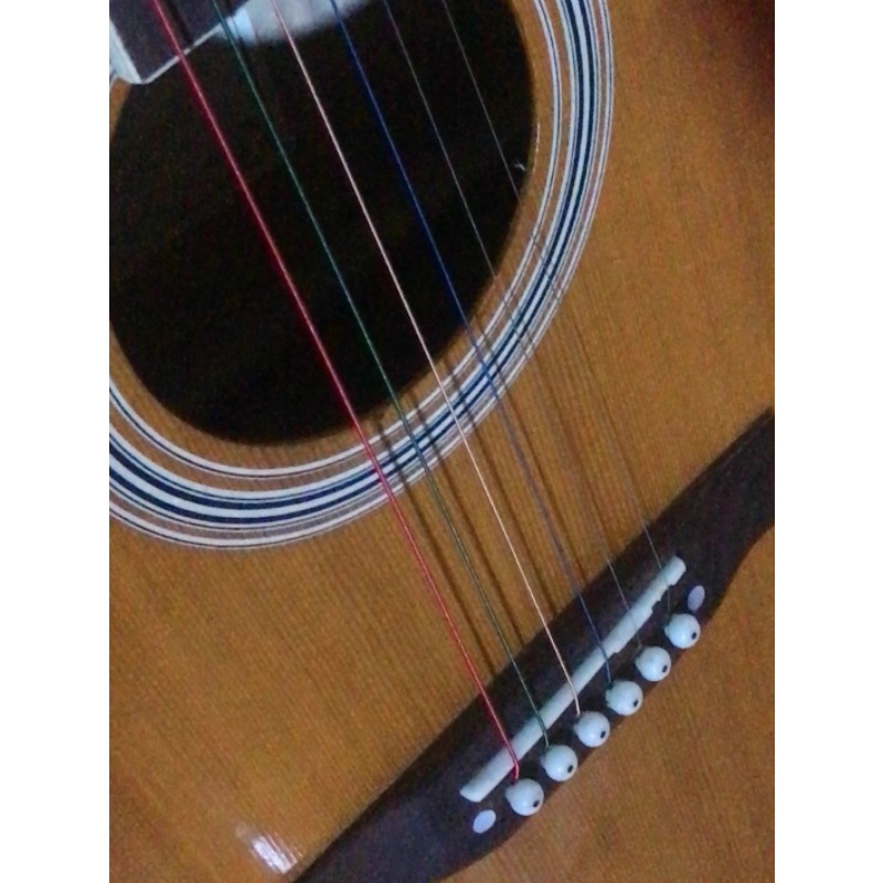 Wooden Acoustic Guitar Second  - огляд і ціна Musical Instrument With Strings