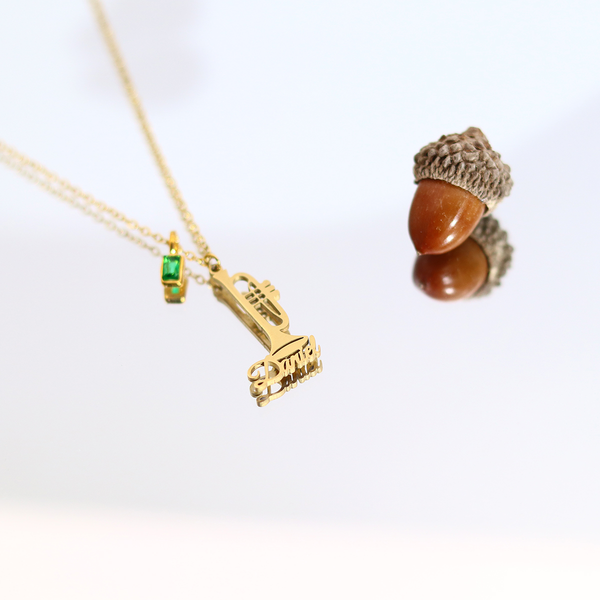 Custom Name Trumpet Necklace S - огляд і ціна Musical Instrument And Name
