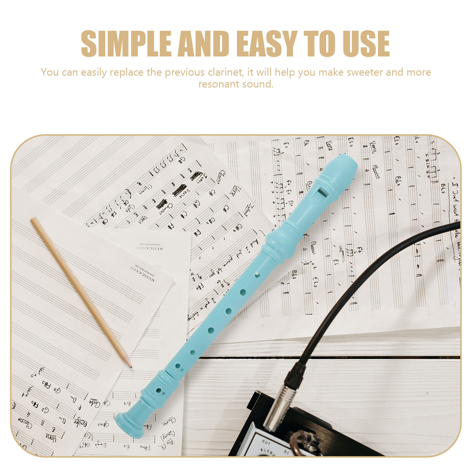 Plastic Clarinet Beginner Reco - огляд і ціна Musical Instrument A Recorder
